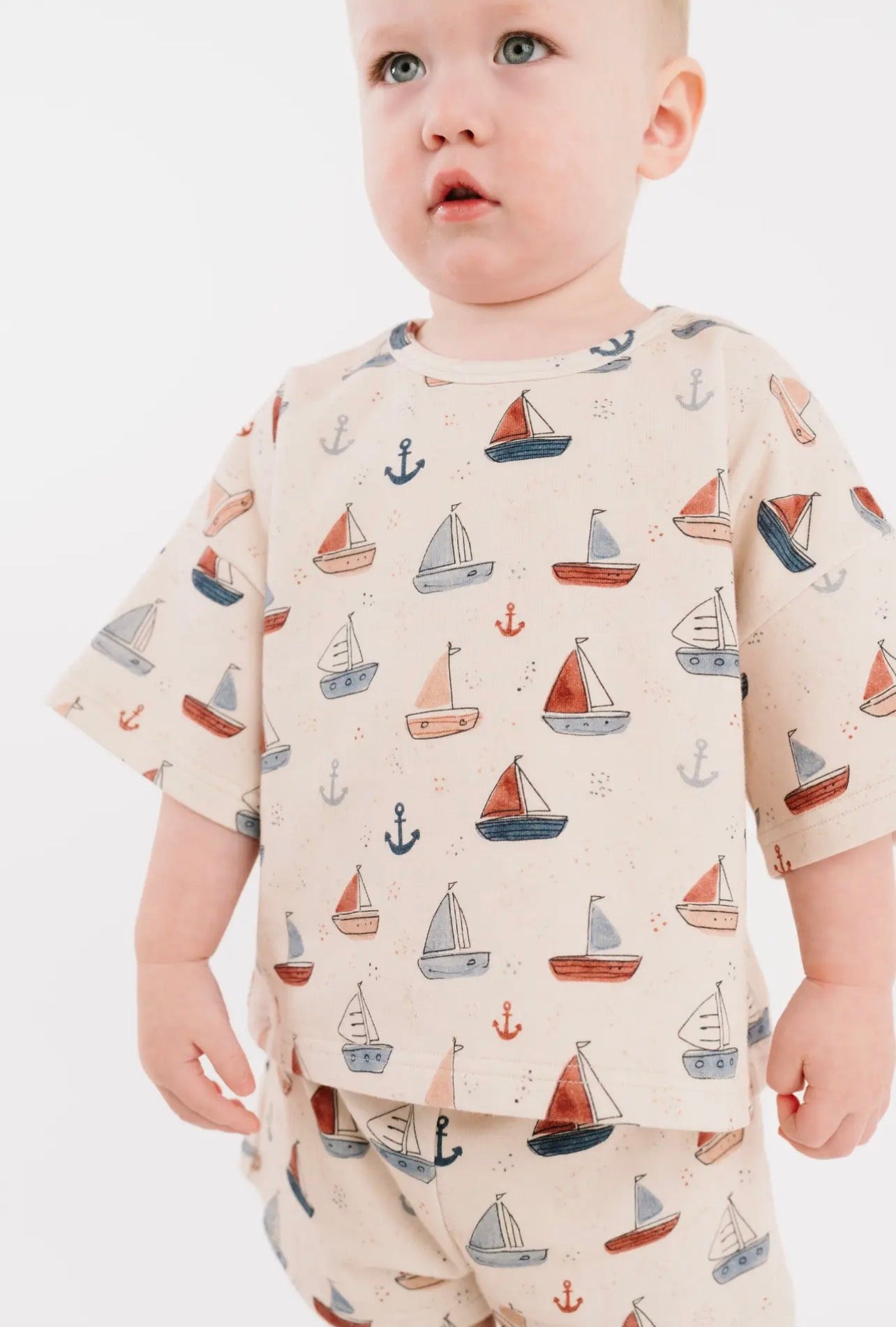 Nautical Sail Slouchy Set