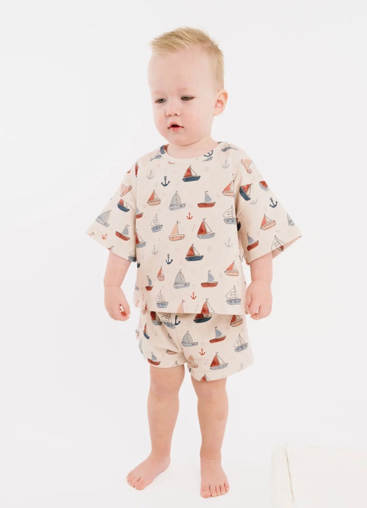 Nautical Sail Slouchy Set