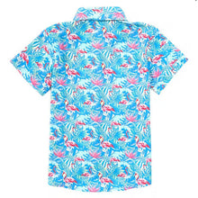 Load image into Gallery viewer, Shordees Summer Shirt- Floral Flamingo