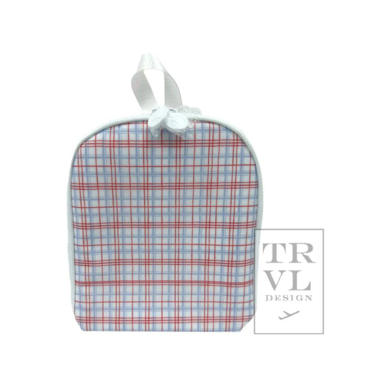 Bring It Lunch Bag- Classic Plaid Red