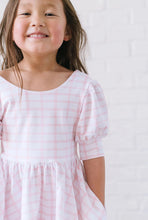 Load image into Gallery viewer, Puff Dress Pink Picnic