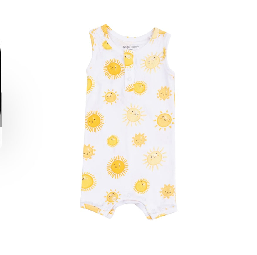 Happy Suns Sleeveless Shortie Romper