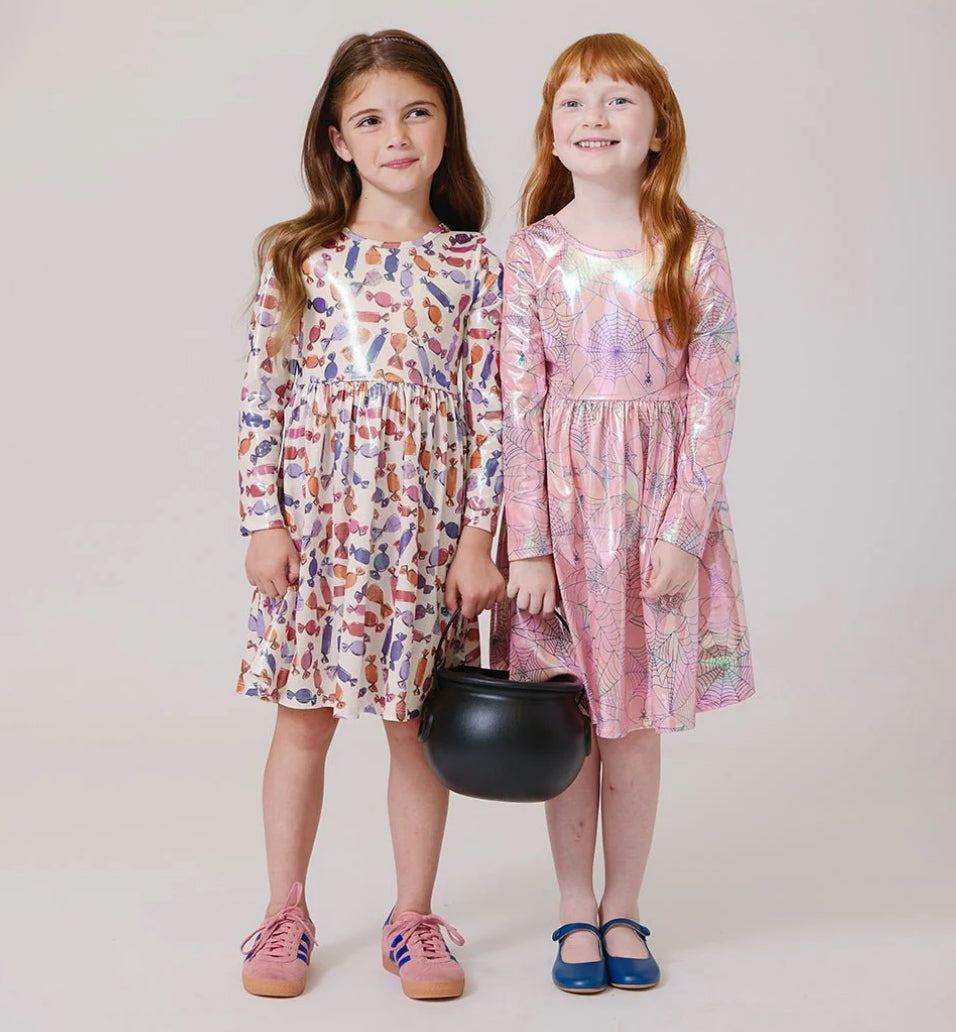Lamé Steph Dress- Halloween Candy
