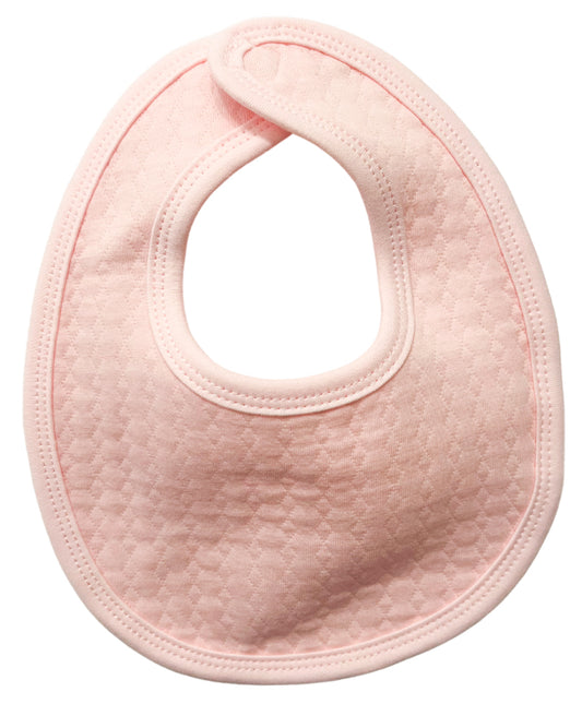 Quilted Round Bib Pink