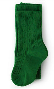 LSC Noble Green Cable Knit Tights