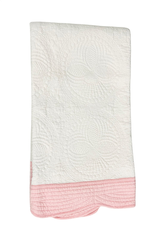 Quilted Blanket- Pink Trim