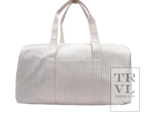 Weekender- Pimlico Stripe Pink Duffel
