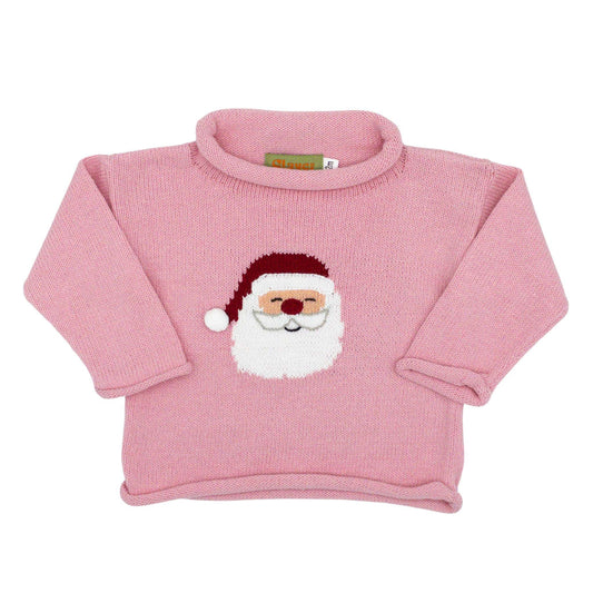 Pink Santa Roll Neck Sweater