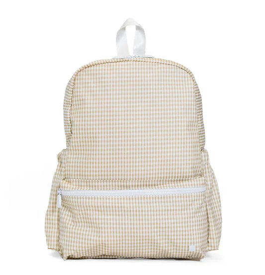 TRVL Design Backpacker- Gingham Khaki