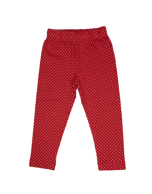 White Polka Dot Red Legging