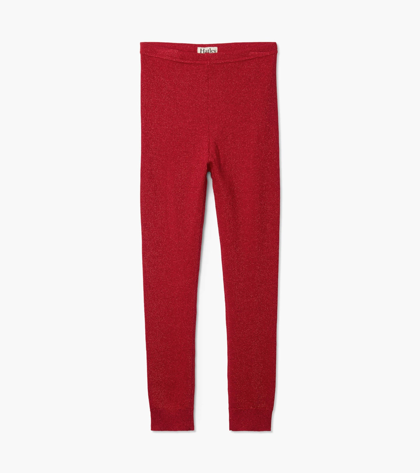 Red Shimmer Knit Legging