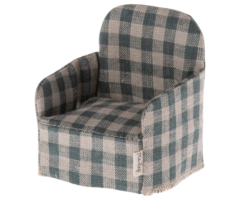 Mouse Chair-Green Plaid