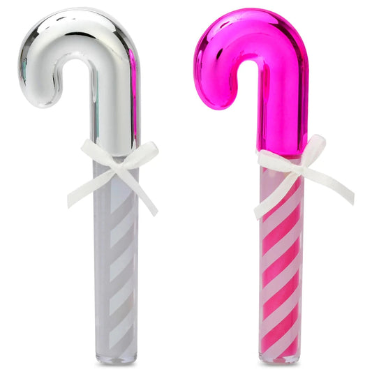 Candy Cane Swirl Lip Gloss (silver)