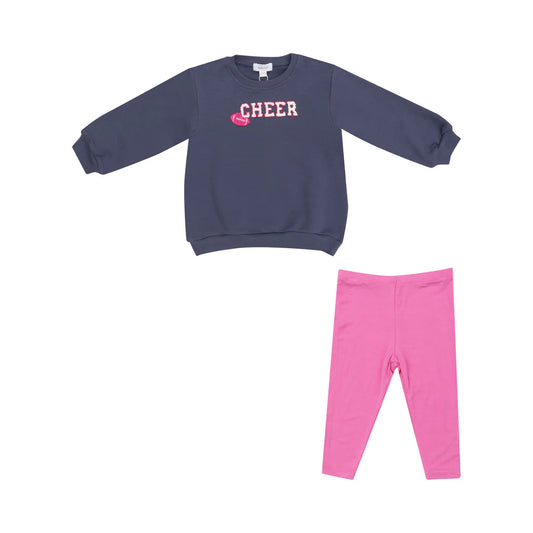 Cheer French Terry Sweatshirt & Legging Set