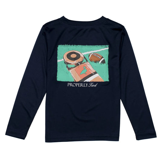 Performance Tee First Down River Blue