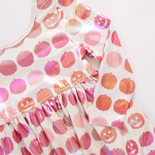 Load image into Gallery viewer, Lamé Steph Dress- Pumpkins