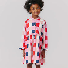 Load image into Gallery viewer, Autumn Dress- Navy Red Check