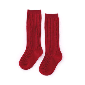 LSC Cherry Cable Knit Knee Socks