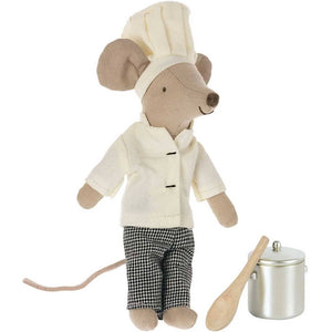 Chef Mouse w/ Soup Pot & Spoon