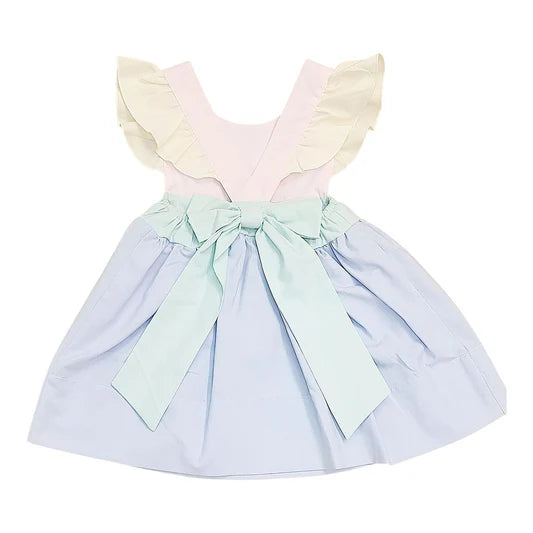 Colorblock Bow Back Dress