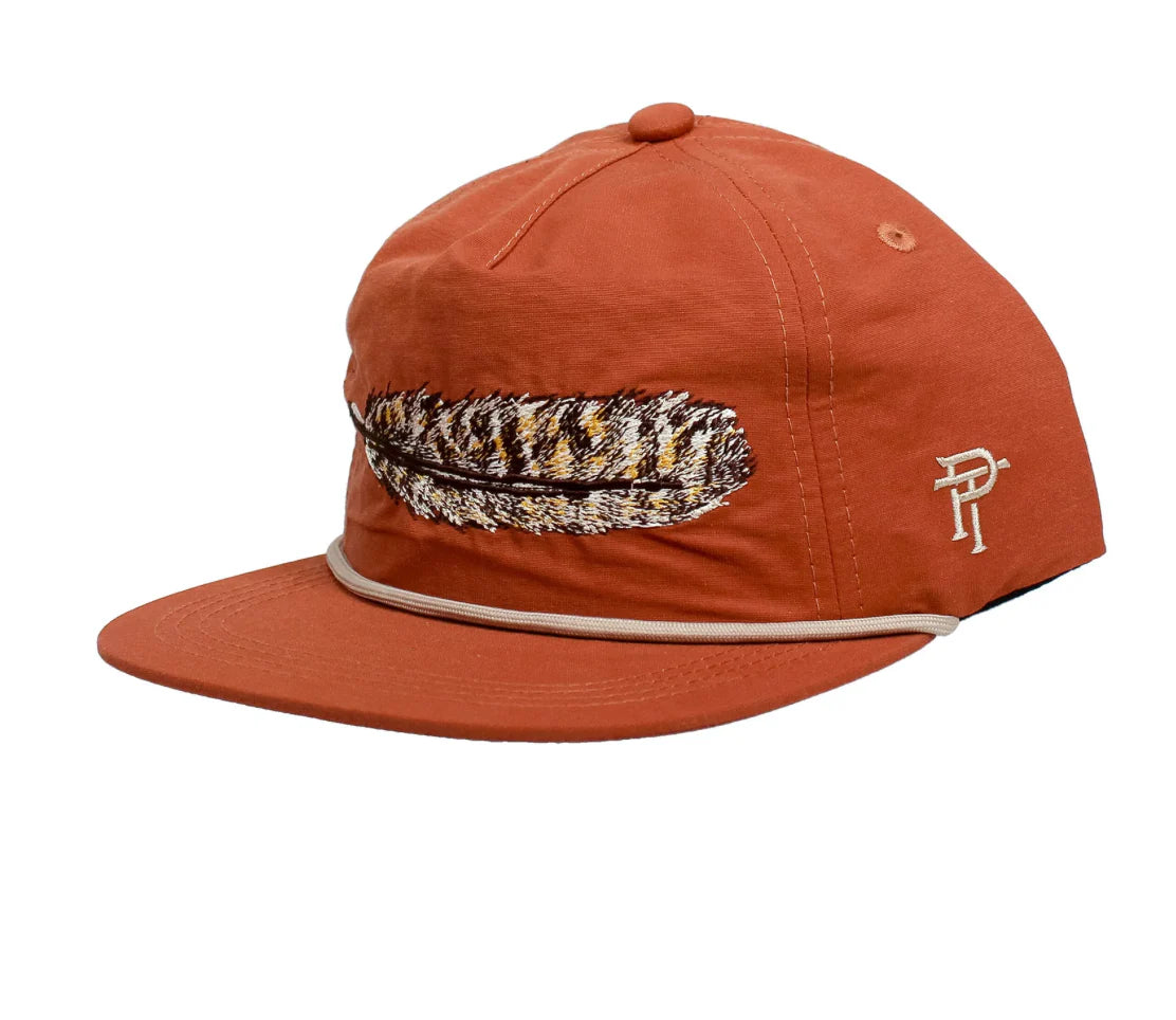 Rope Hat Turkey Feather