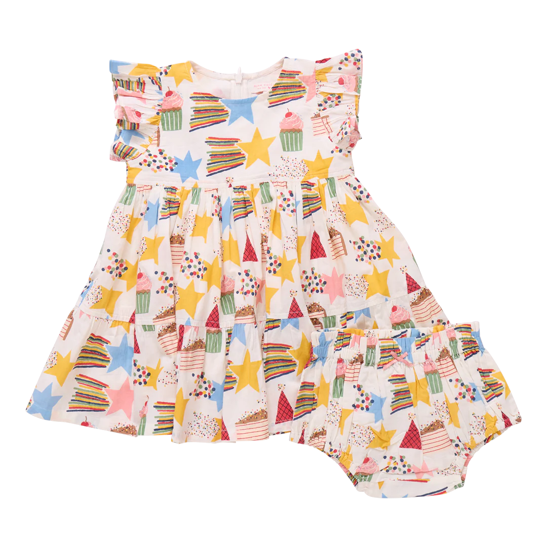 Baby Jennifer Dress Set- Birthday Star