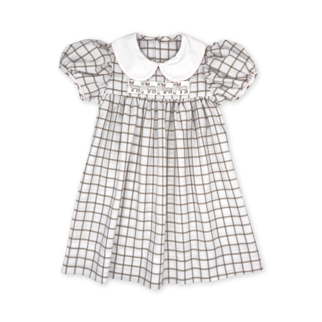 Ruth Ribbon Dress- King Street Windowpane