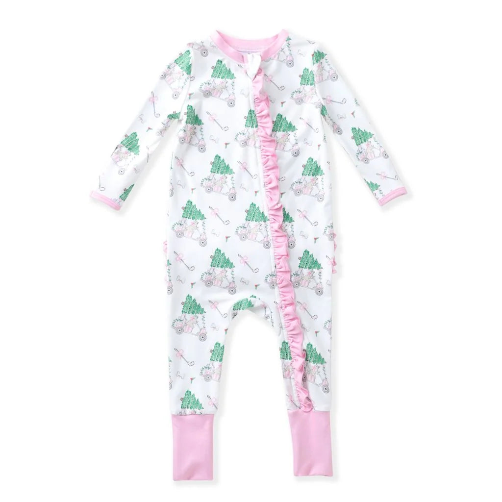 Pink Christmas Golf Onesie