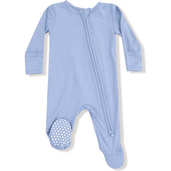 Soft Chambray- 2 Way Zipper Footie