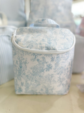 Bunny Toile Blue Take Away Lunch Bag