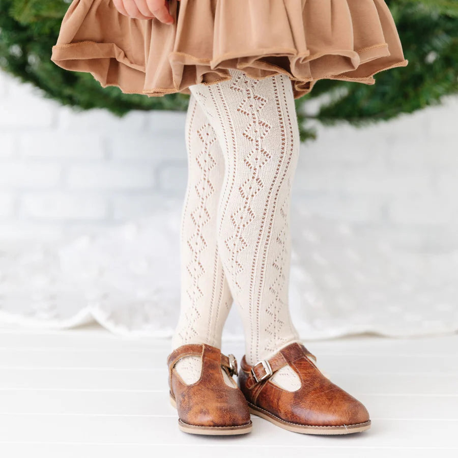 LSC Fancy Knit Tights-Vanilla