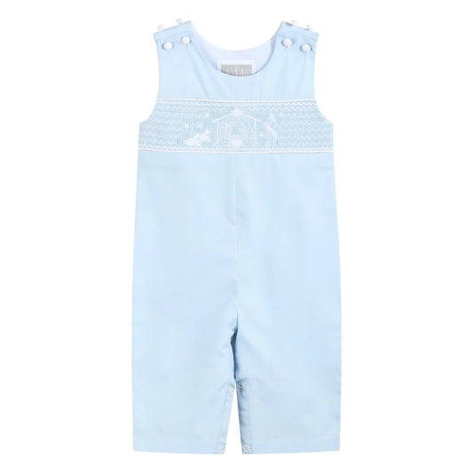 Light Blue Nativity Smocked Jon Jon