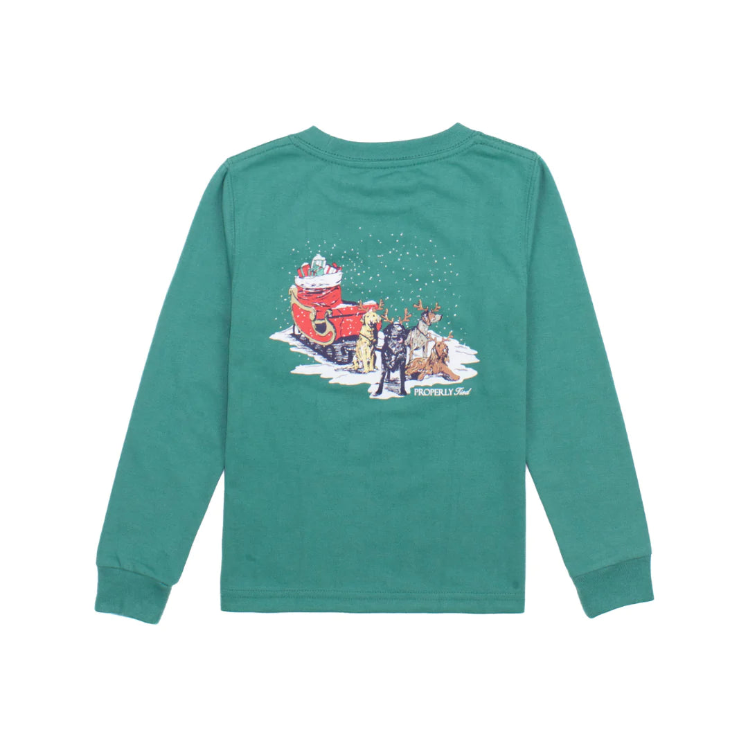 Sleigh Dogs LS Teal