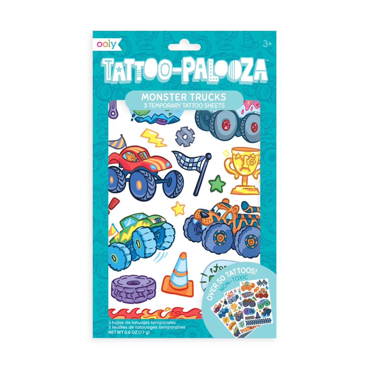 Monster Truck Temporary Tattoos