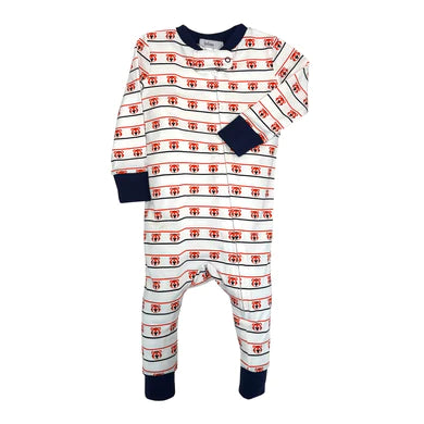 Orange/Navy Tiger Zip Sleeper