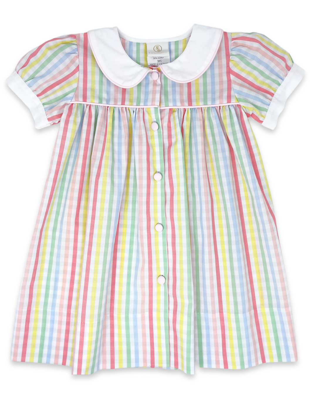 Breccan Dress-Rainbow Stripe