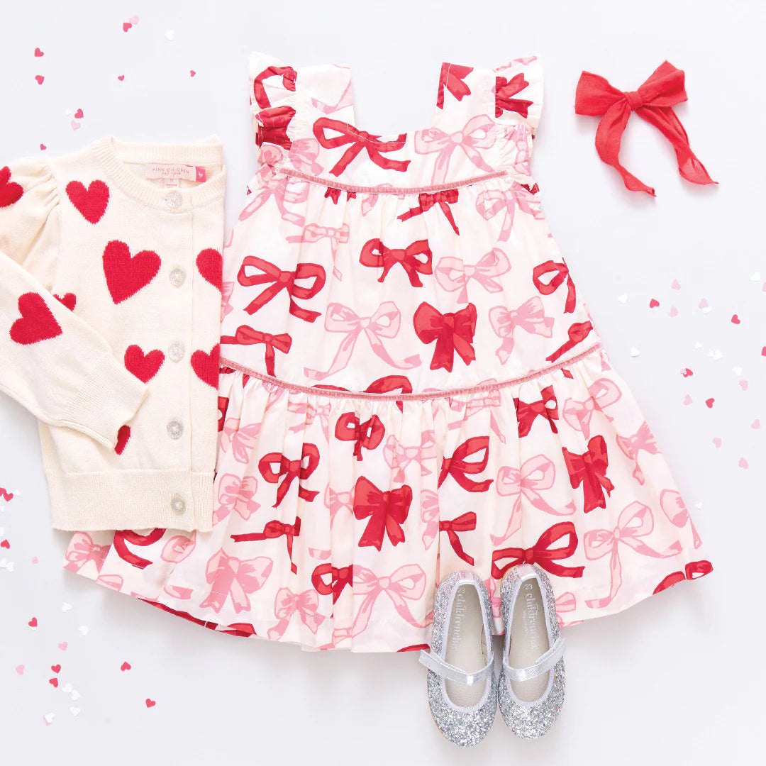 Camelia Dress- Valentine's Bows