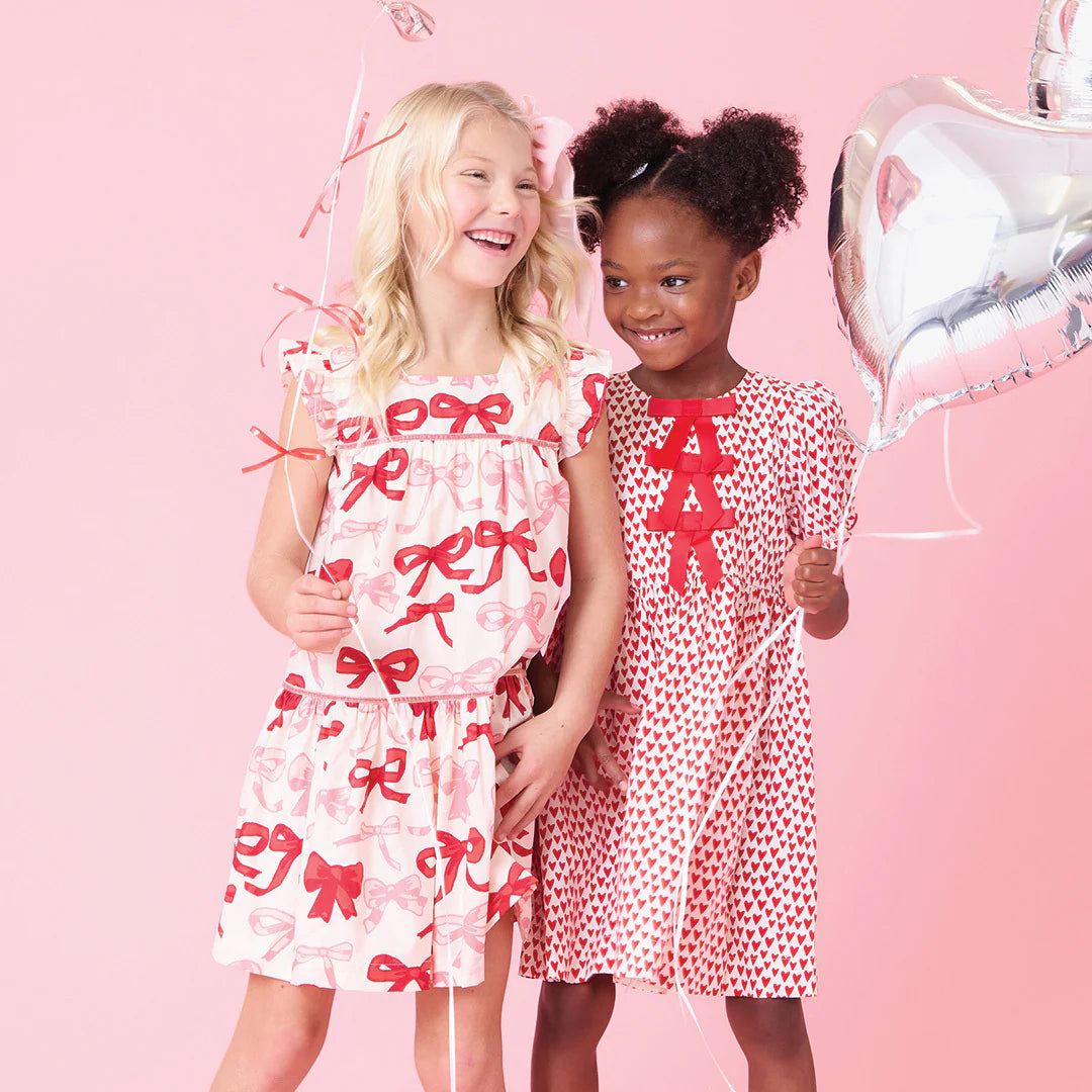 Camelia Dress- Valentine's Bows