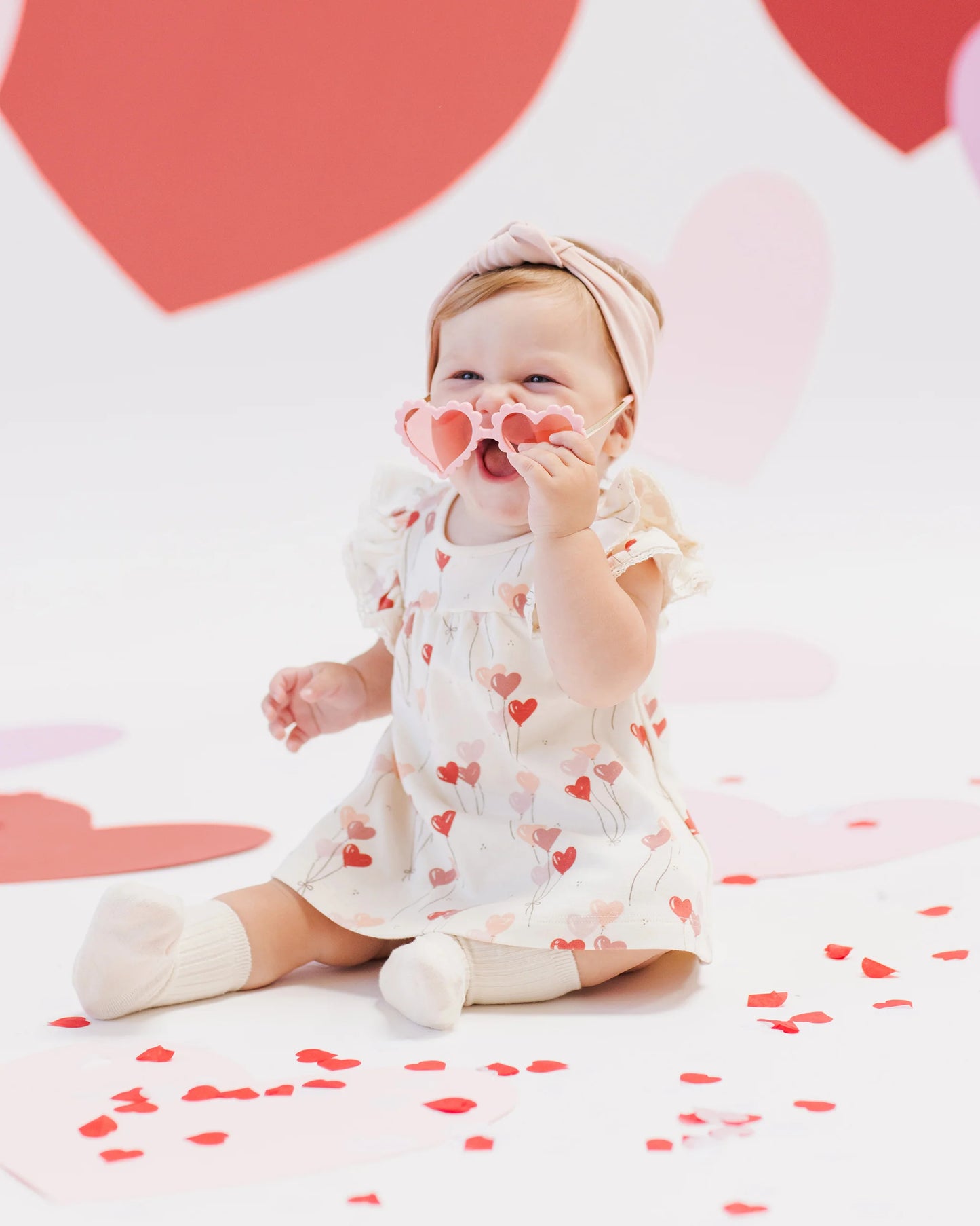 Flutter Dress-Heart Balloons