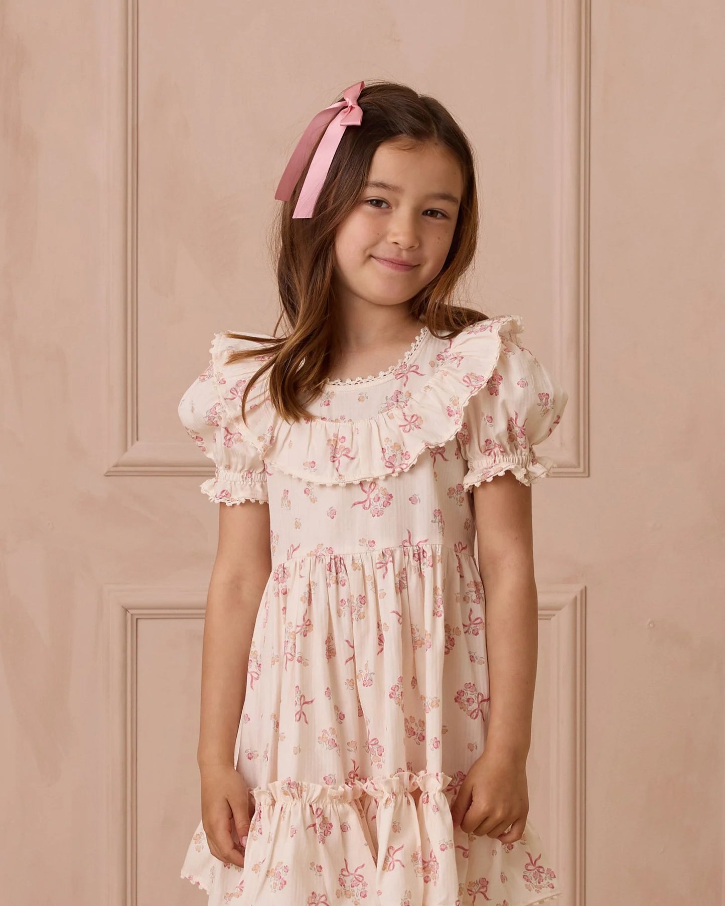 Eva Dress-Bow Ditsy