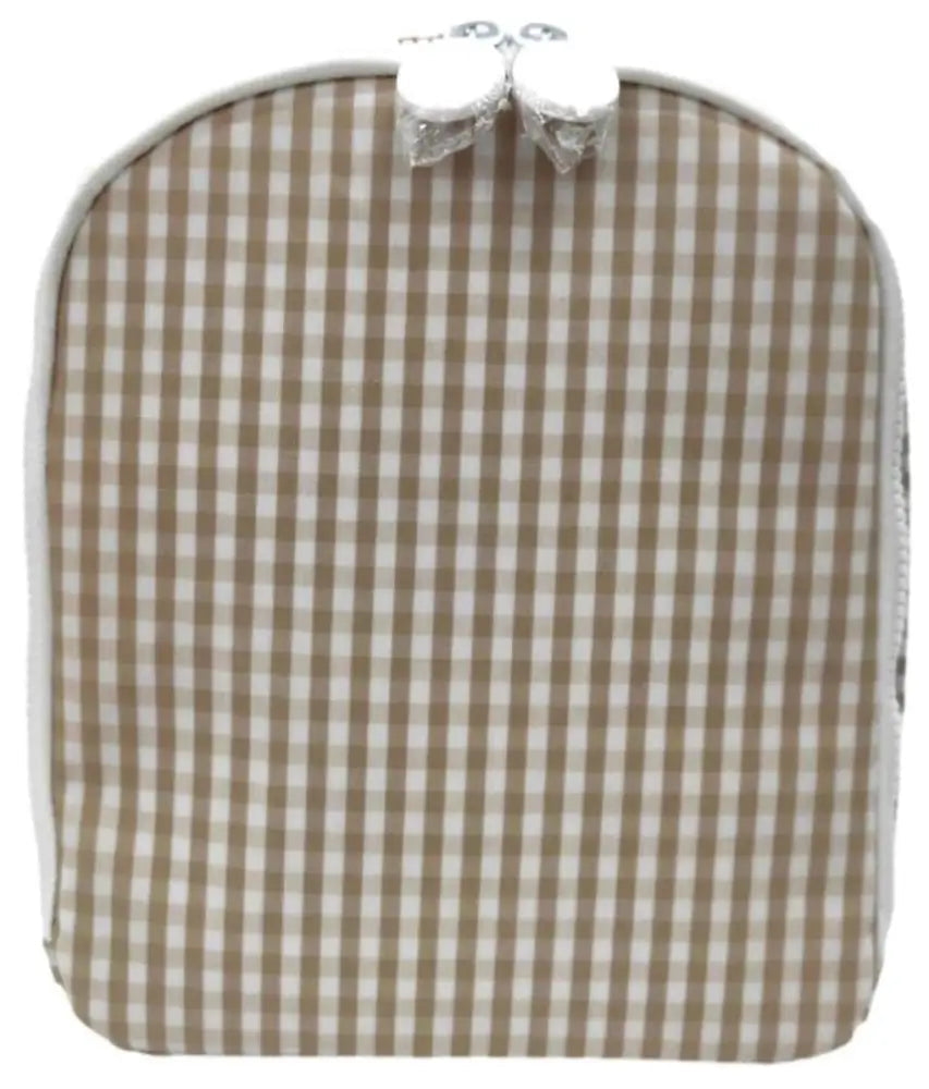 TRVL Design Bring It Lunch Bag- Gingham Khaki