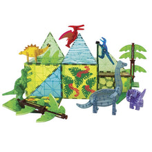 Load image into Gallery viewer, Magnatiles Dino World XL 50 Pc Set