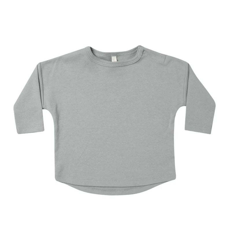 Long Sleeve Tee- Dusty Blue