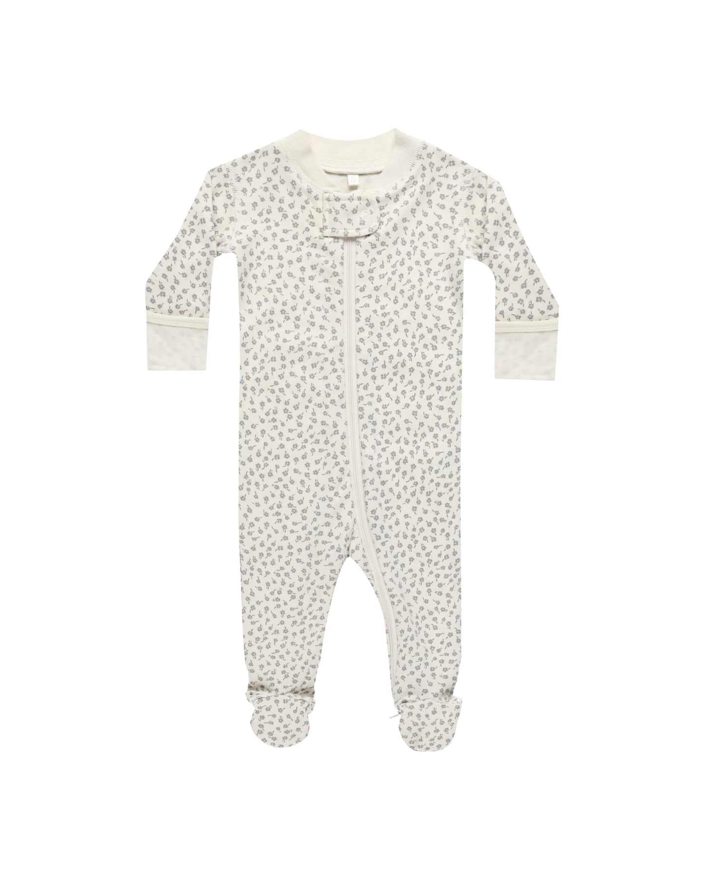 Zip L/S Sleeper Footie- Scatter