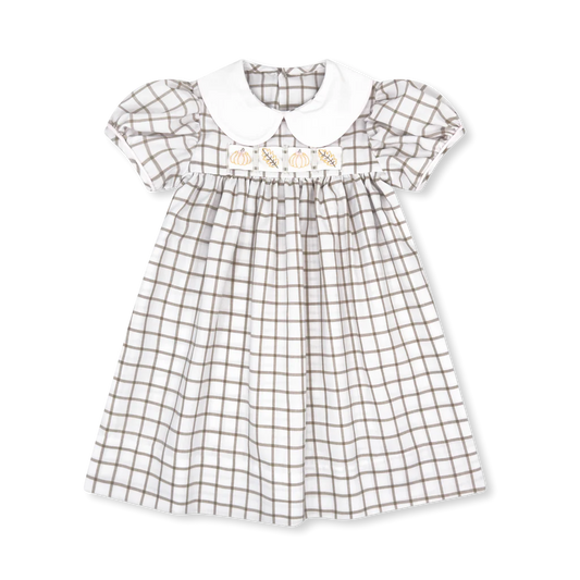 Ruth Ribbon Dress- King Street Windowpane