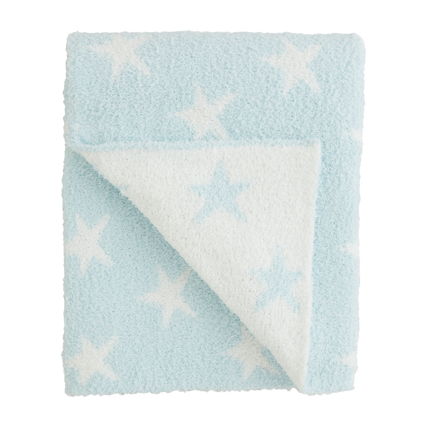 Blue Star Chenille Blanket