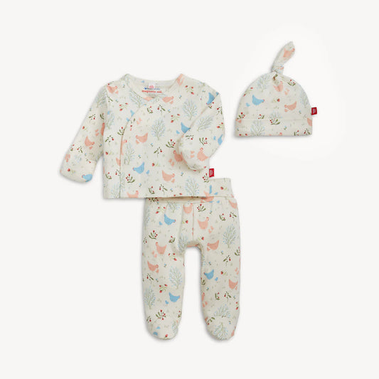 Organic Cotton Kimono Set- Chicken Tender