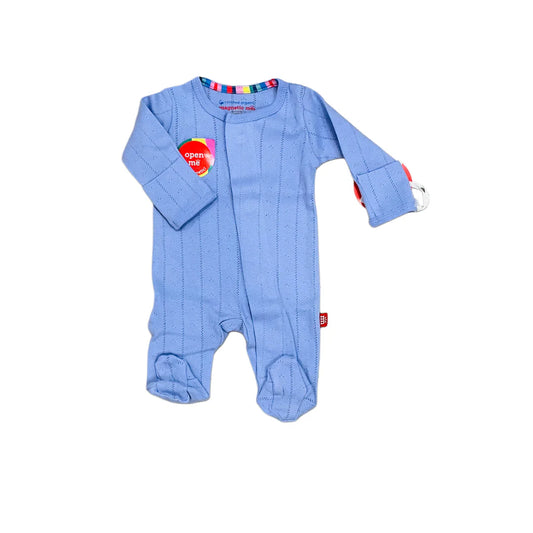 Wisteria Pointelle Magnetic Footie