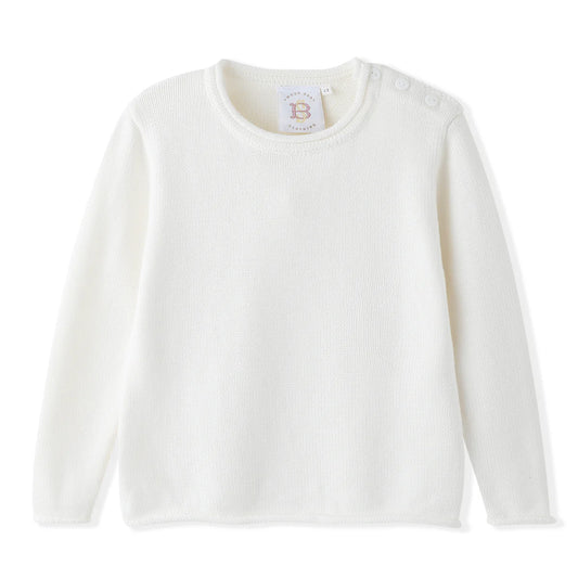 Cream Roll Neck Sweater