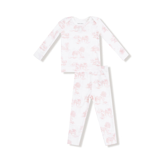 Pink Farm Toile Loungewear Set